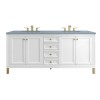 Chicago 72" Double Glossy White (Vanity Only Pricing)